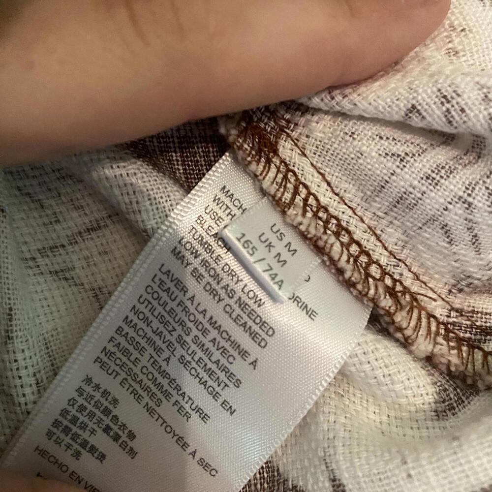 URBAN OUTFITTERS brown and cream leaf print mini skirt - Picture 7 of 8